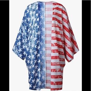 July 4th Kimono/Cover Up, One Size